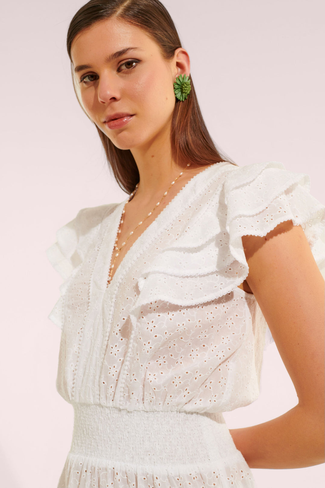 Mini Dress Camila - Optic White - Poupette St Barth