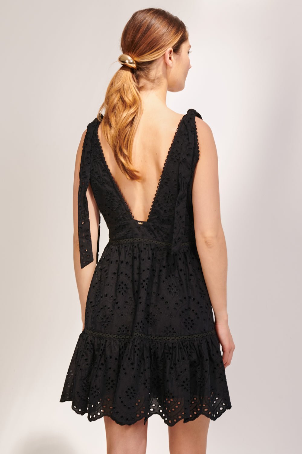 Mini Dress Cara - Black - Poupette St Barth