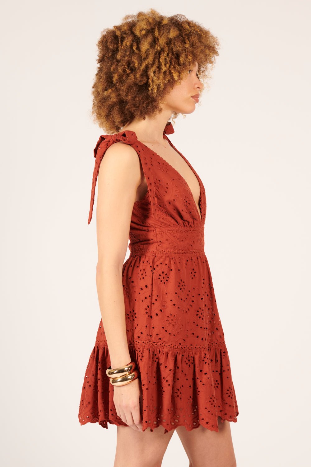 Mini Dress Cara - Paprika - Poupette St Barth