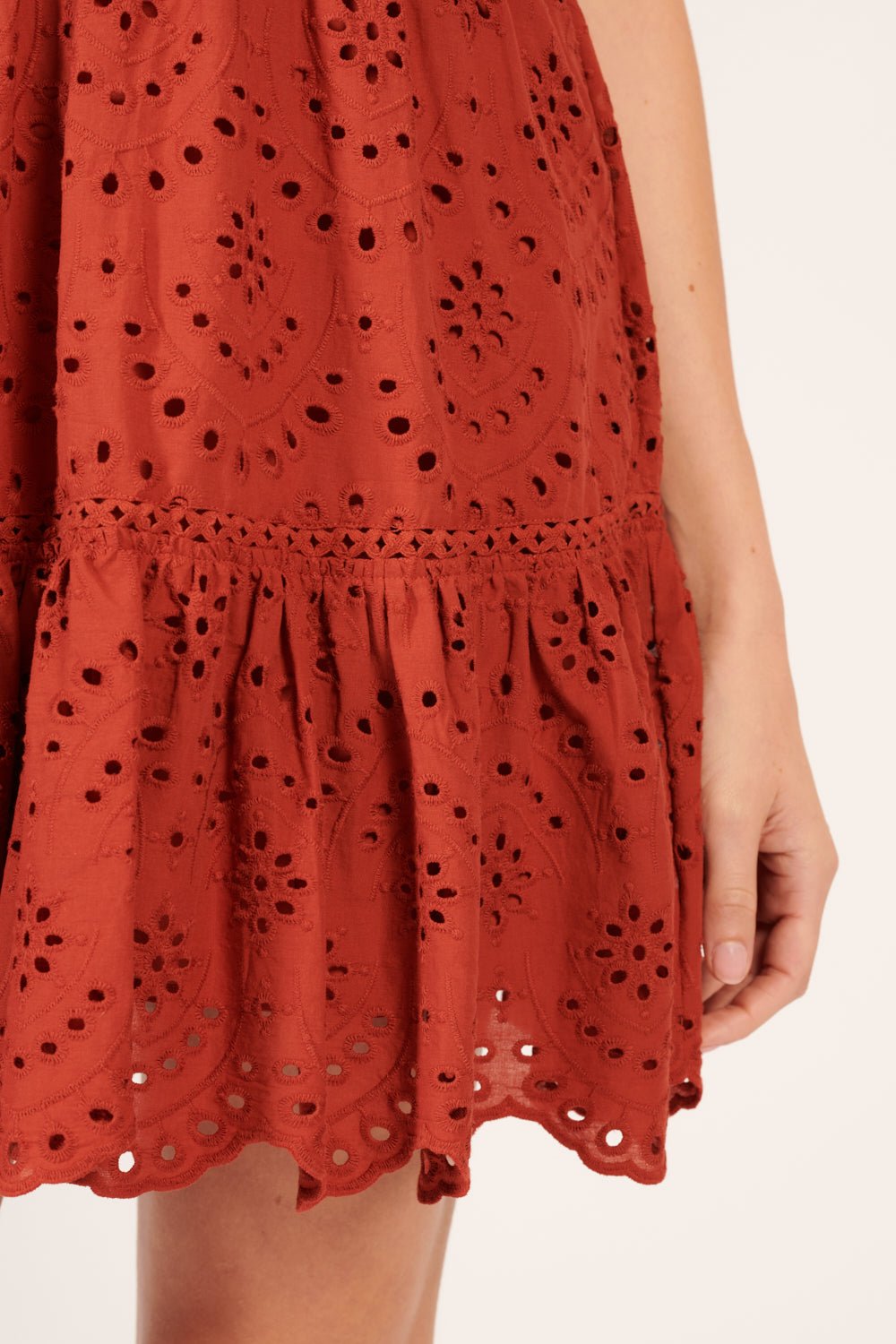 Mini Dress Cara - Paprika - Poupette St Barth