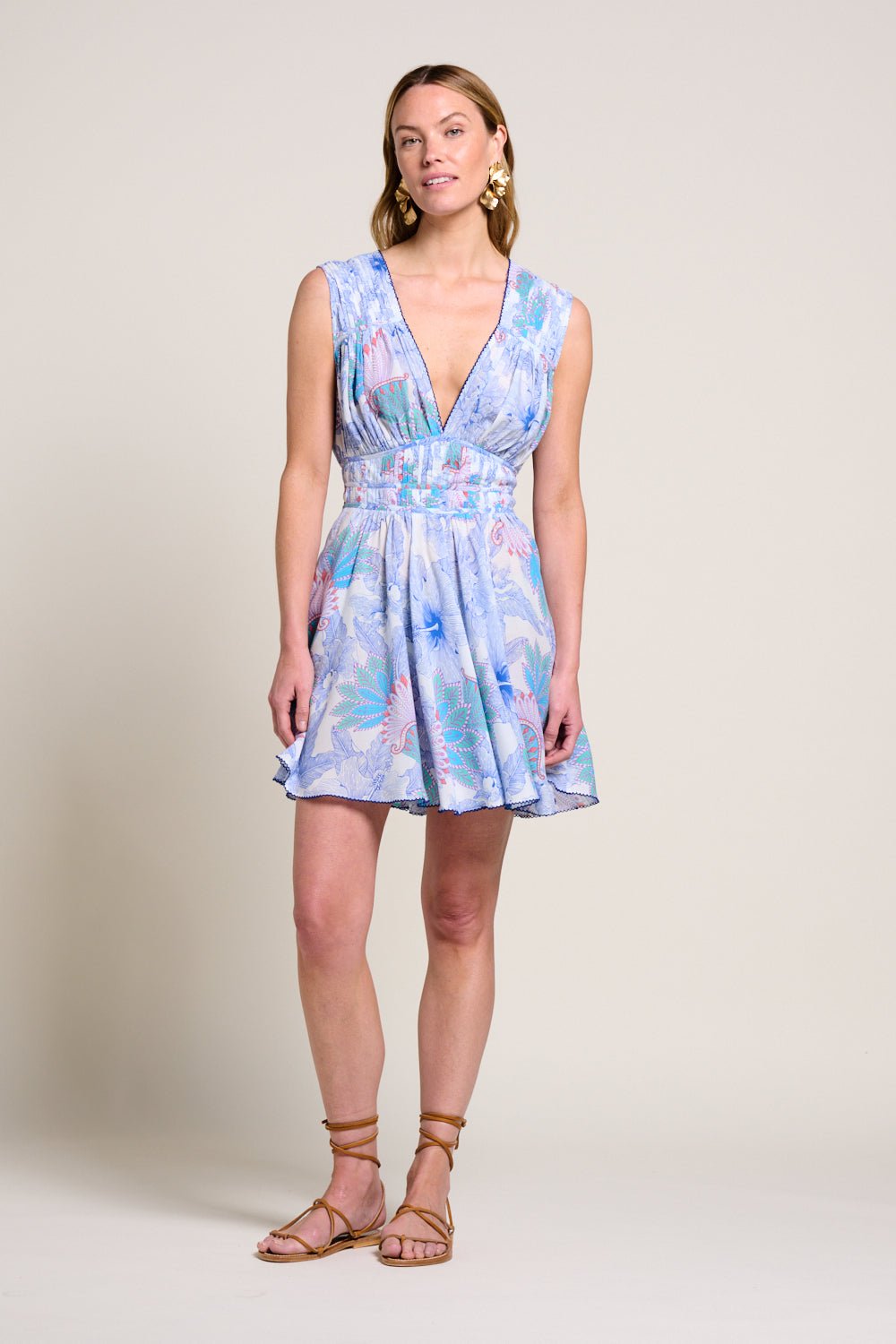 Mini Dress Ciao - Blue Padang - Poupette St Barth