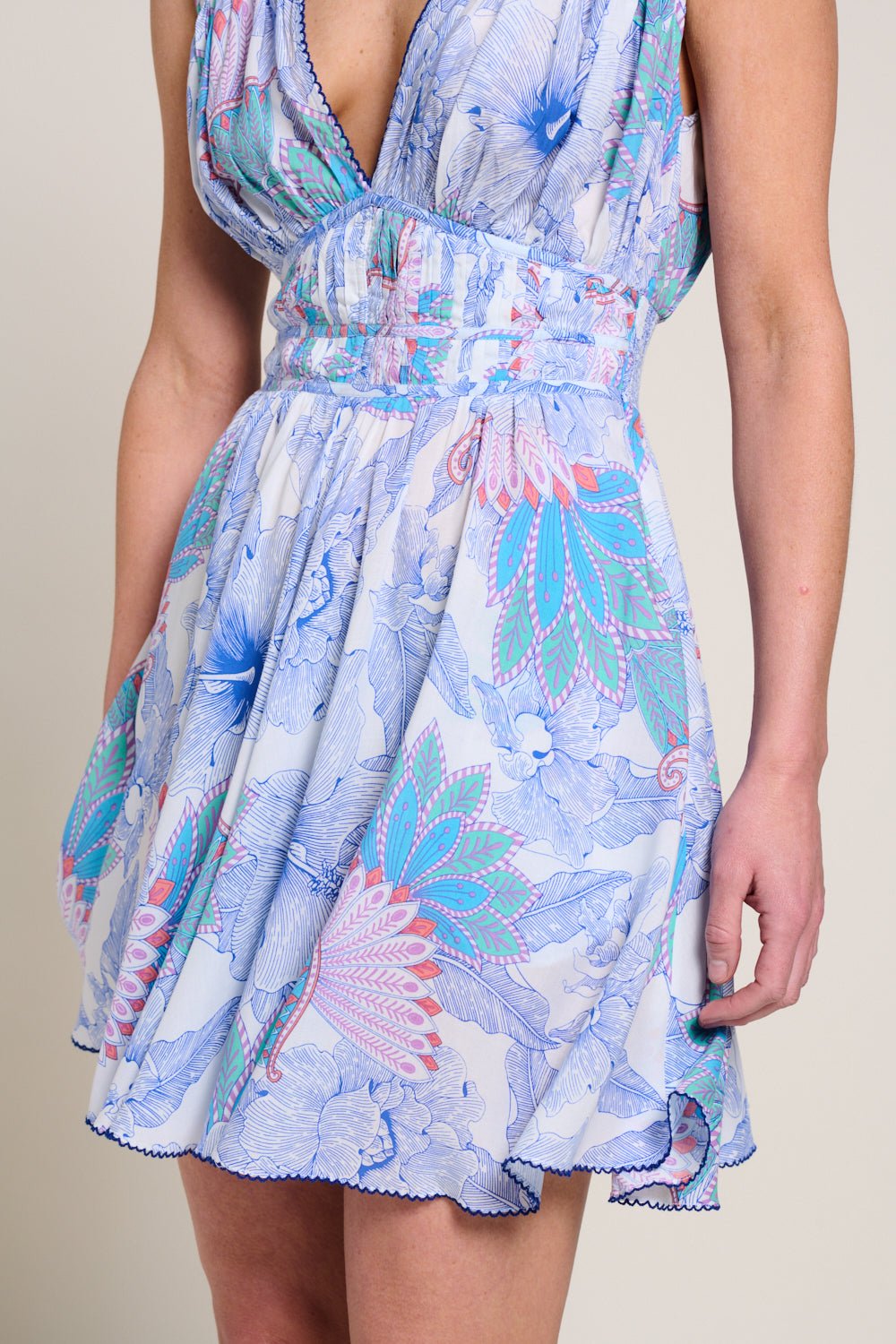 Robe Courte Ciao - Blue Padang