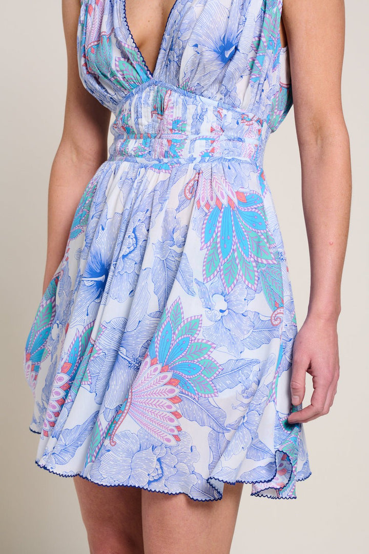 Robe Courte Ciao - Blue Padang