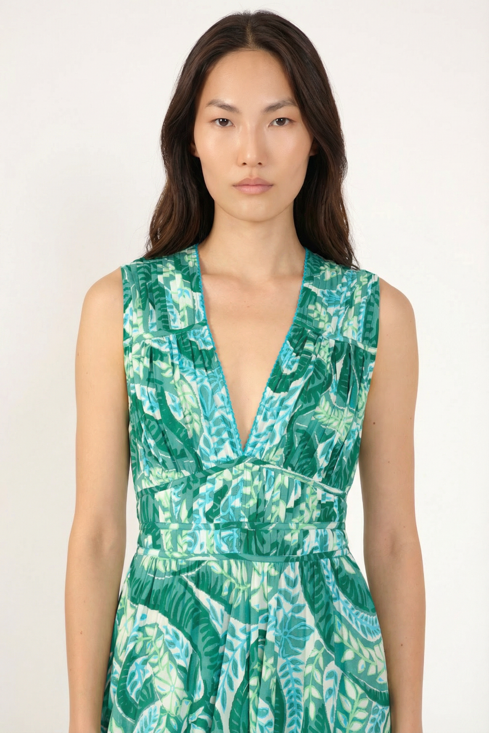 Mini Dress Ciao - Green Holy Snake - Poupette St Barth