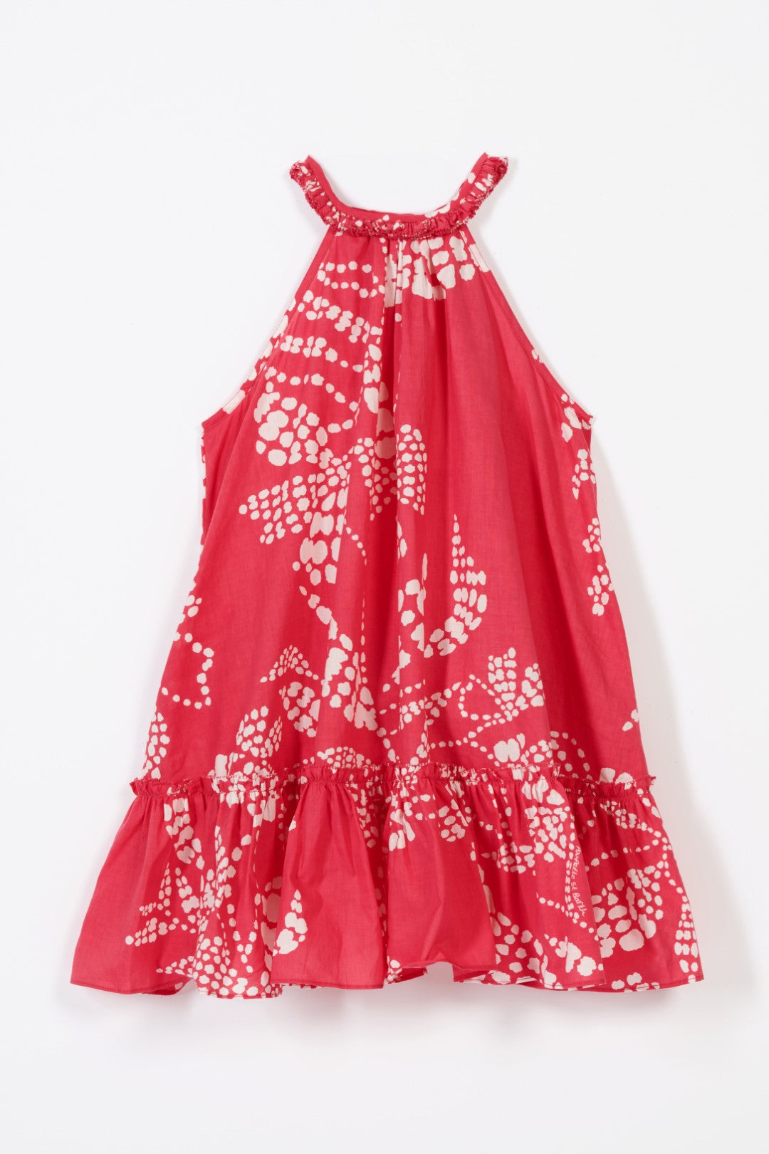 Mini Dress Cleo for girls - Pink Austral - Poupette St Barth