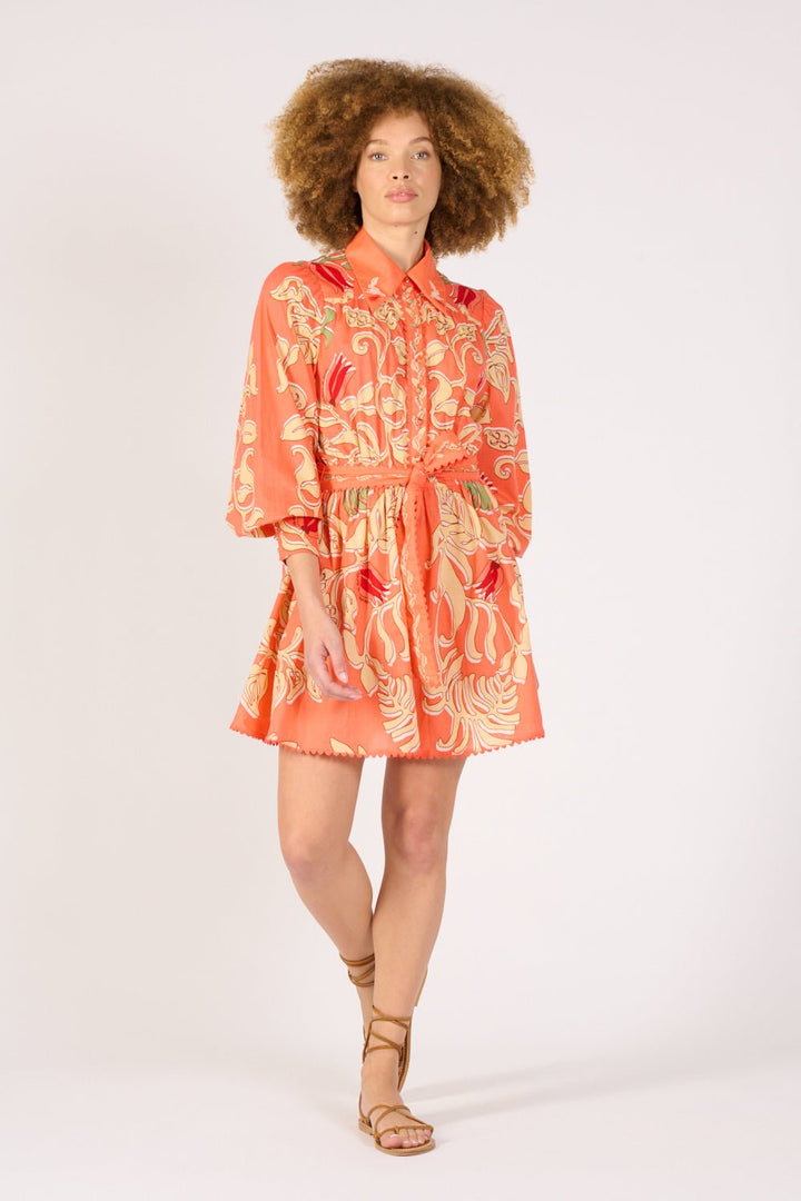 Mini Dress Conti - Orange Ritual - Poupette St Barth