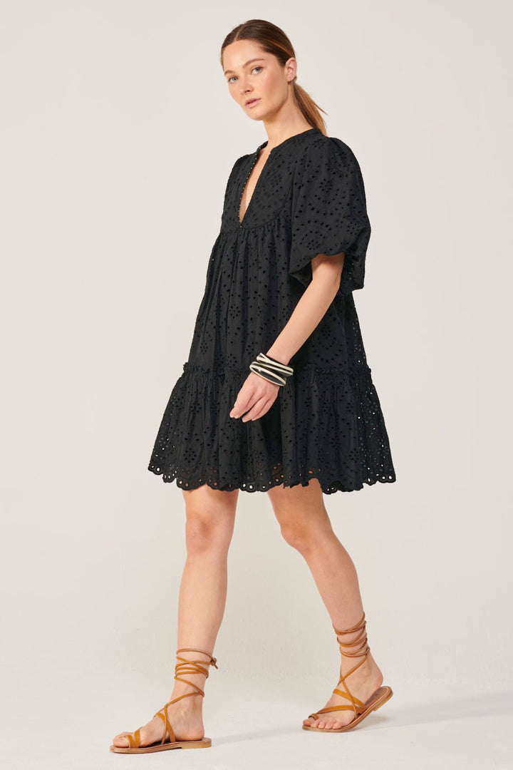 Mini Dress Cruz - Black - Poupette St Barth