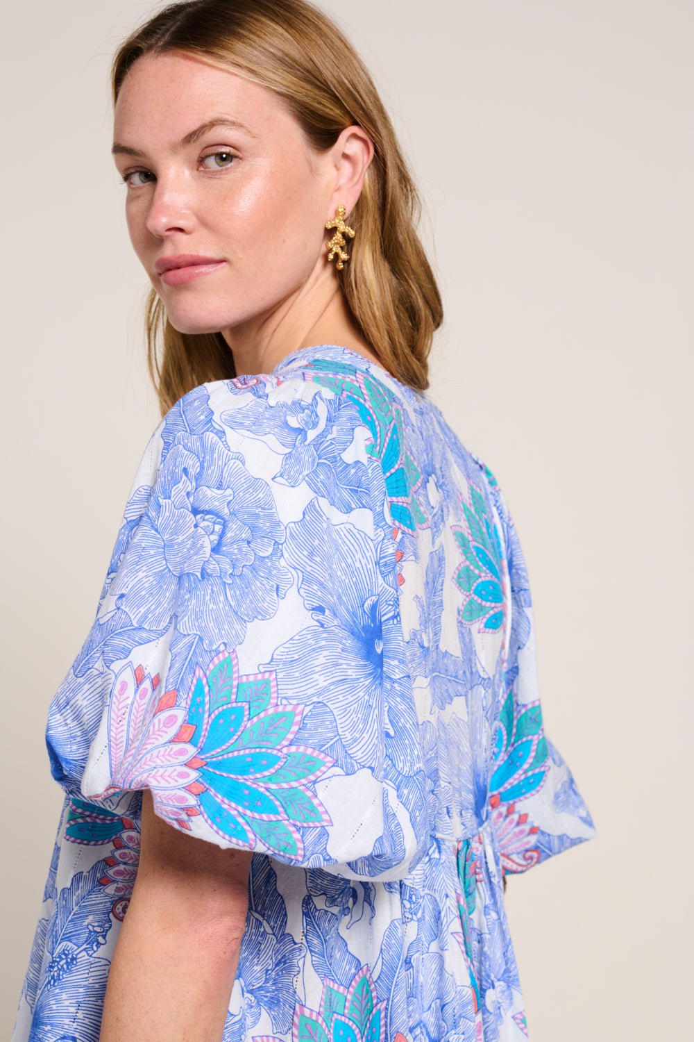 Robe Courte Cruz - Blue Padang