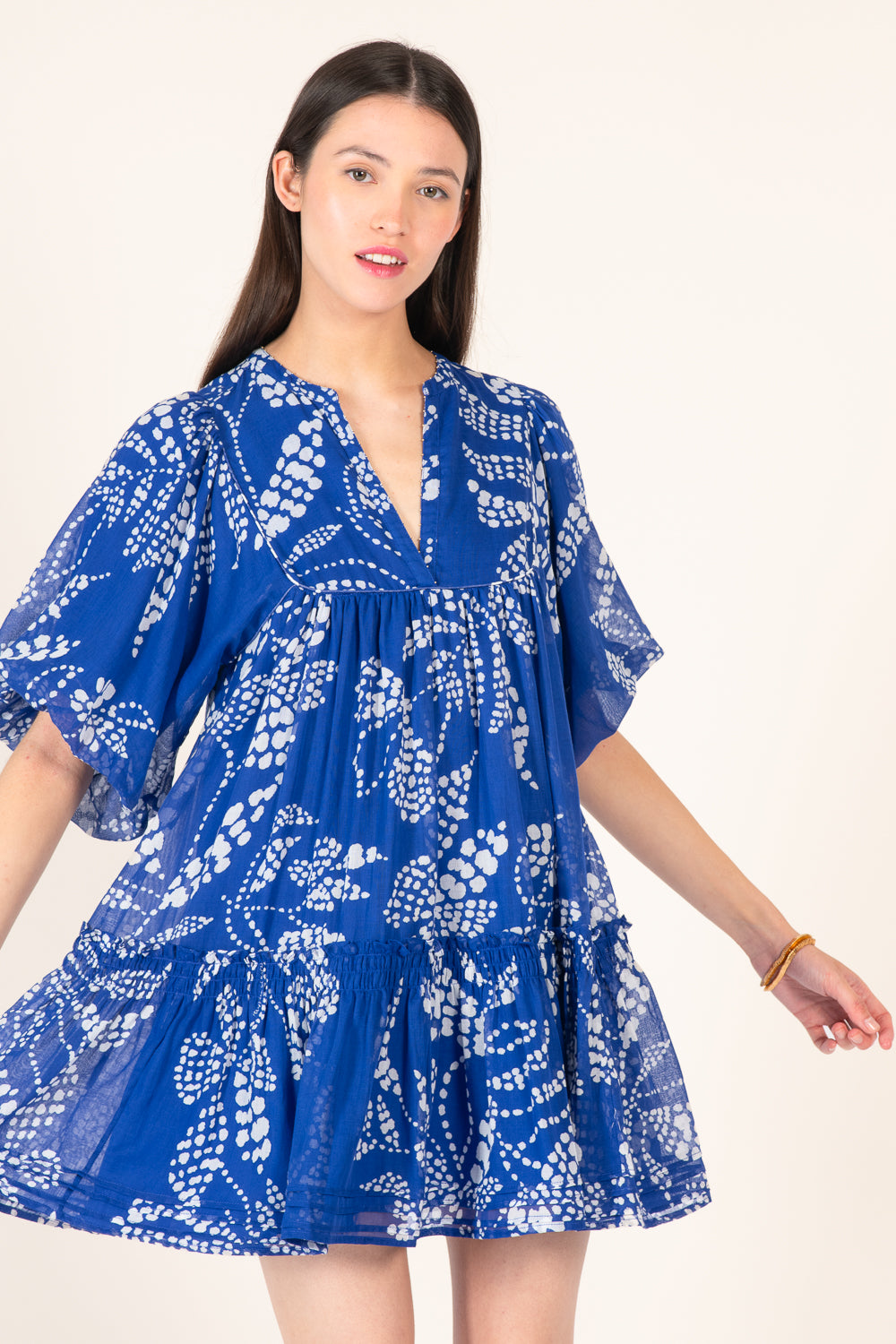 Mini Dress Cruz - Blue Austral - Poupette St Barth