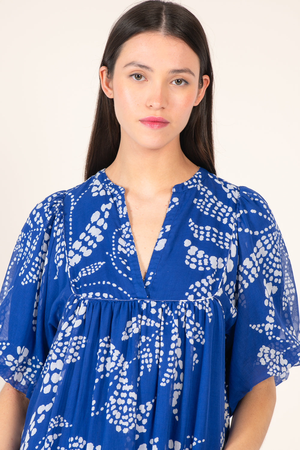 Mini Dress Cruz - Blue Austral - Poupette St Barth