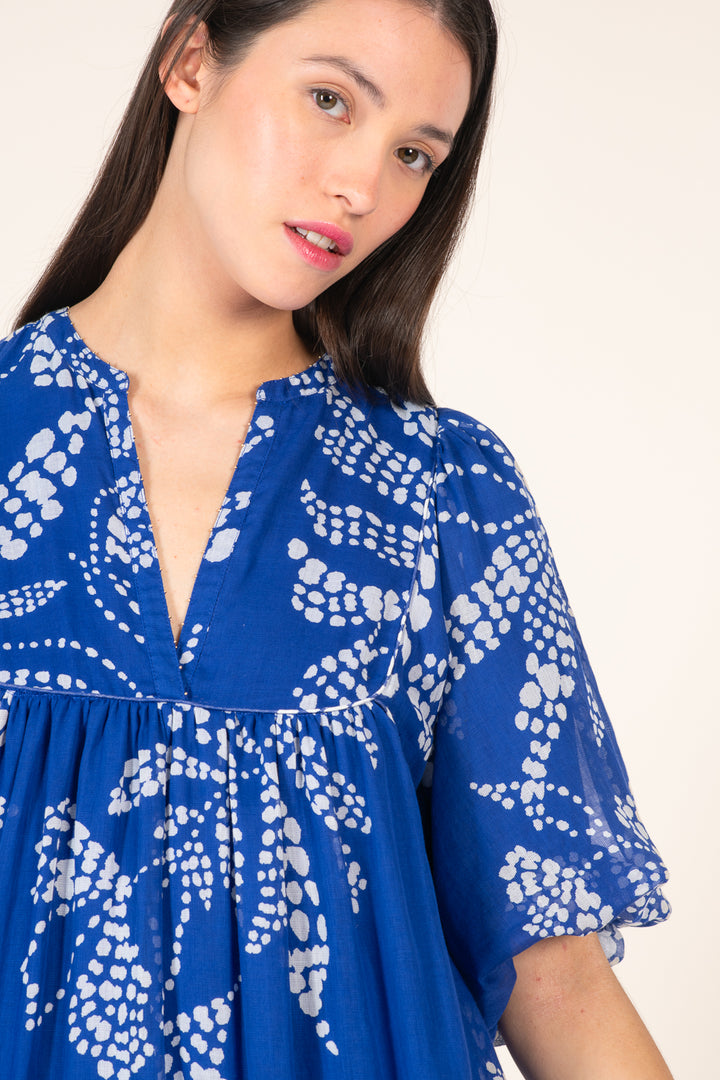 Mini Dress Cruz - Blue Austral - Poupette St Barth