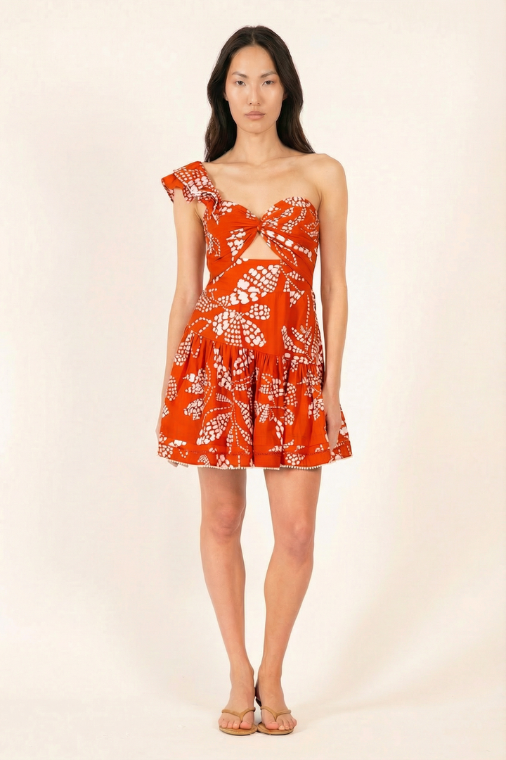 Mini Dress Niki - Paprika Austral - Poupette St Barth