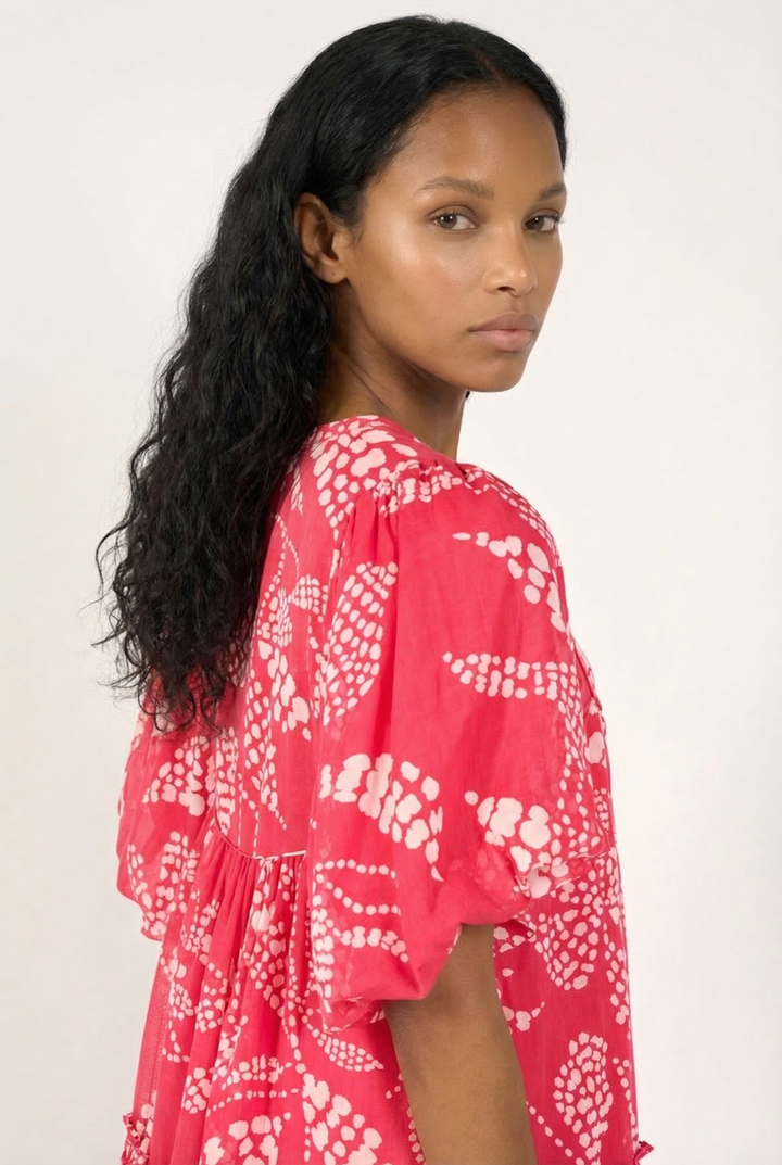 Mini Dress Cruz - Pink Austral - Poupette St Barth