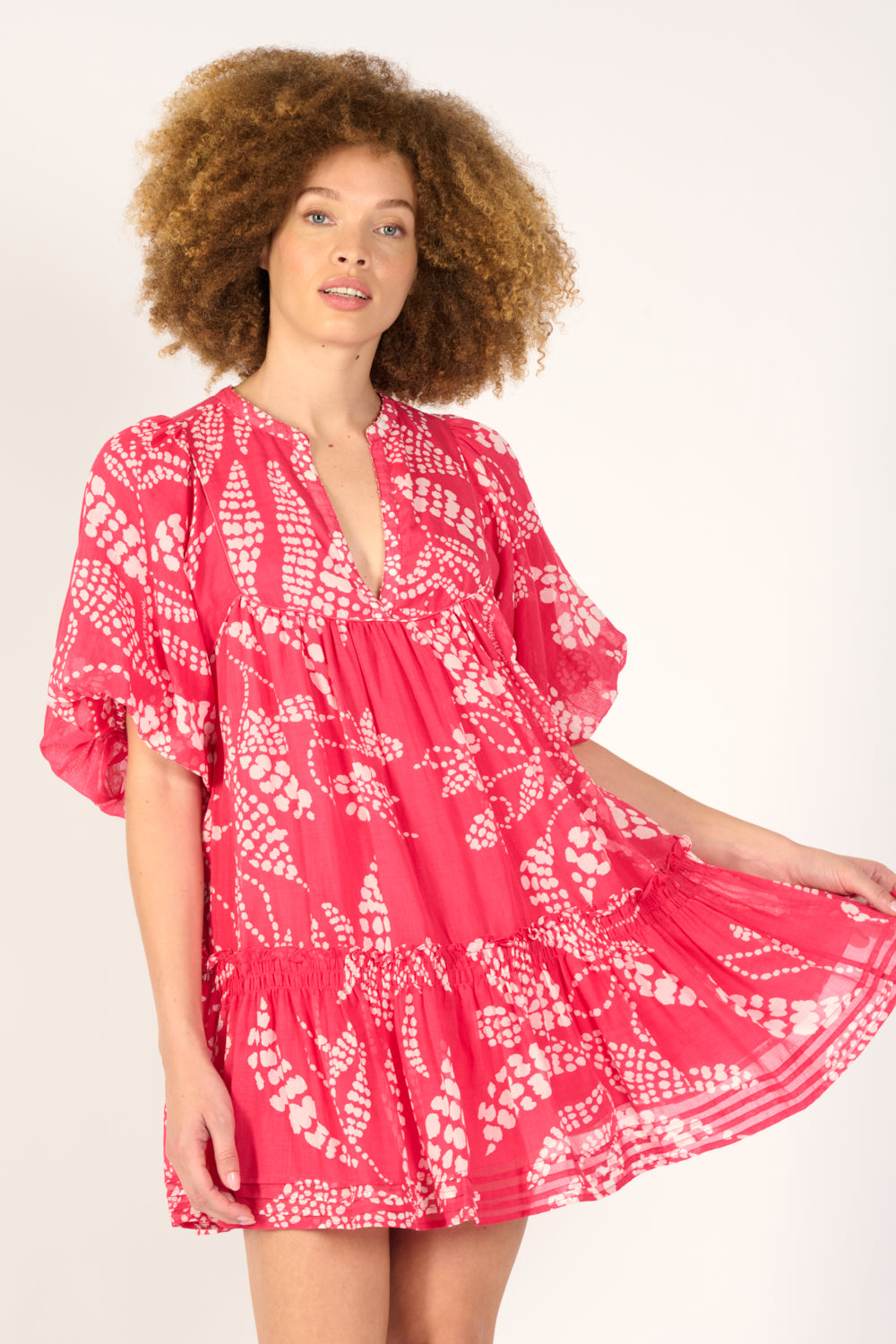 Mini Dress Cruz - Pink Austral - Poupette St Barth