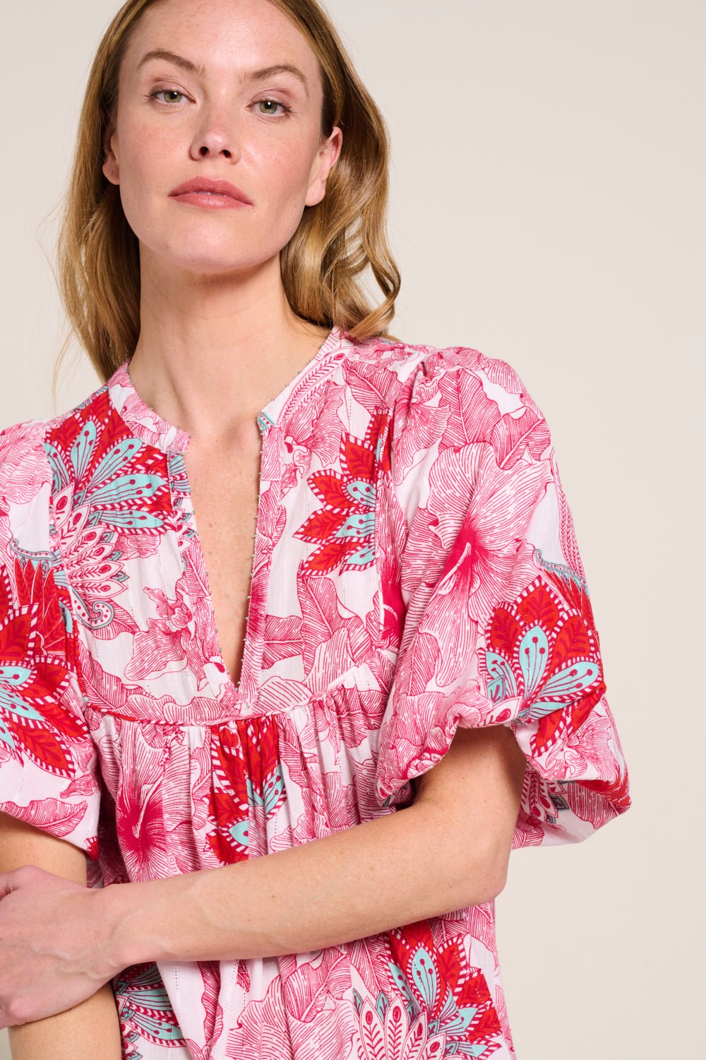 Mini Dress Cruz - Pink Padang - Poupette St Barth