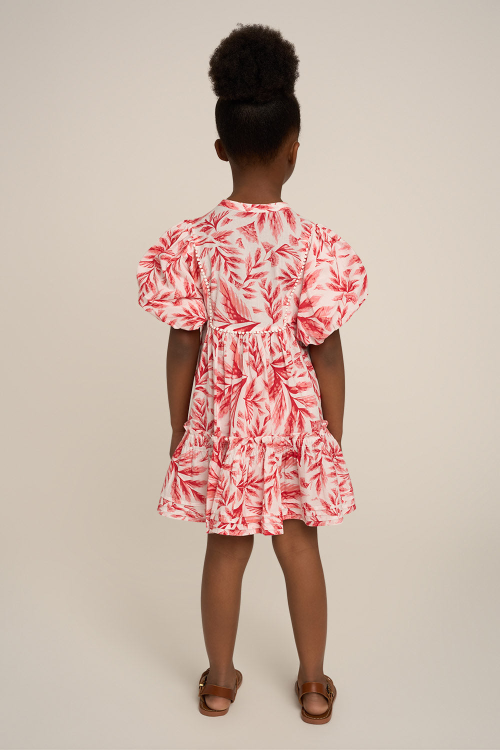 Robe Courte Cruz pour fille - Orange Sumi