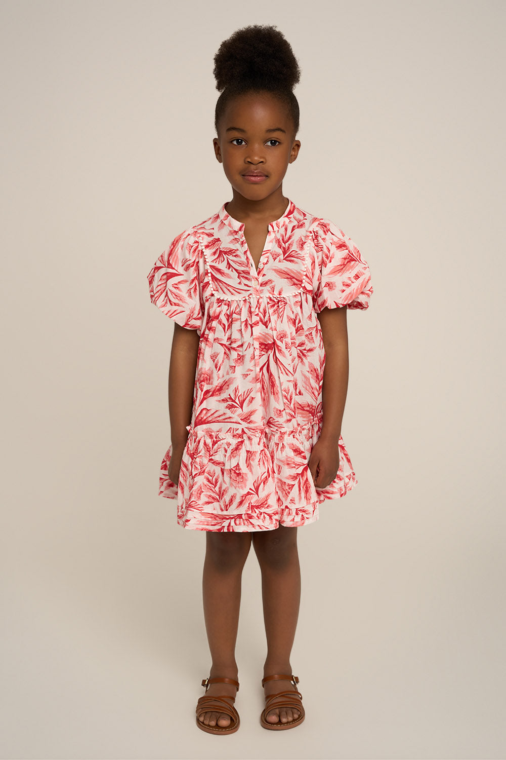 Robe Courte Cruz pour fille - Orange Sumi