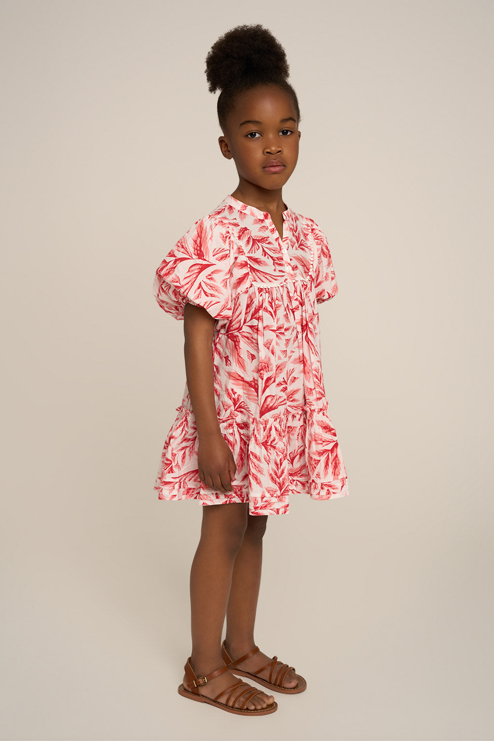 Robe Courte Cruz pour fille - Orange Sumi