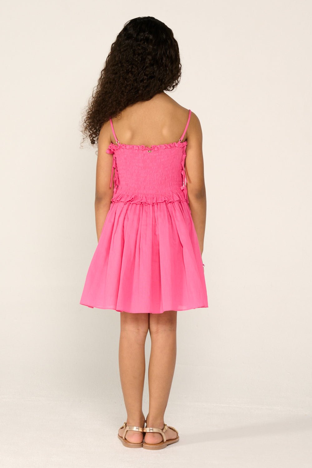 Robe Courte Elena pour fille - Pink Malabar  