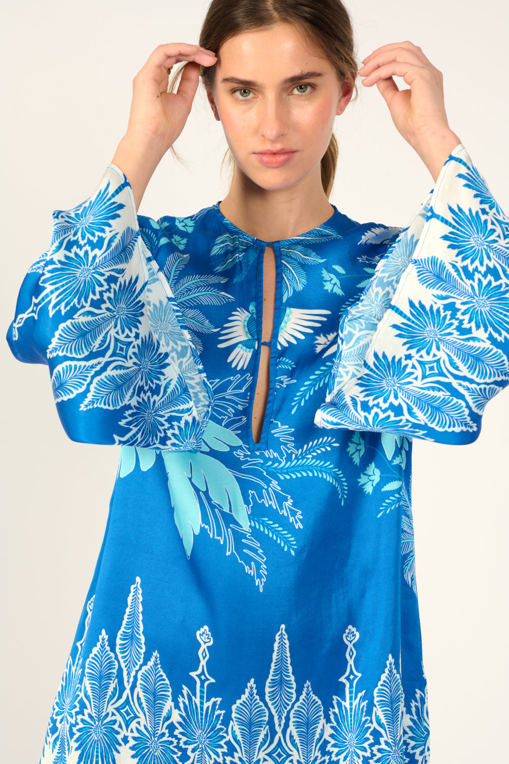 Mini Dress Gia - Blue Canopy - Poupette St Barth