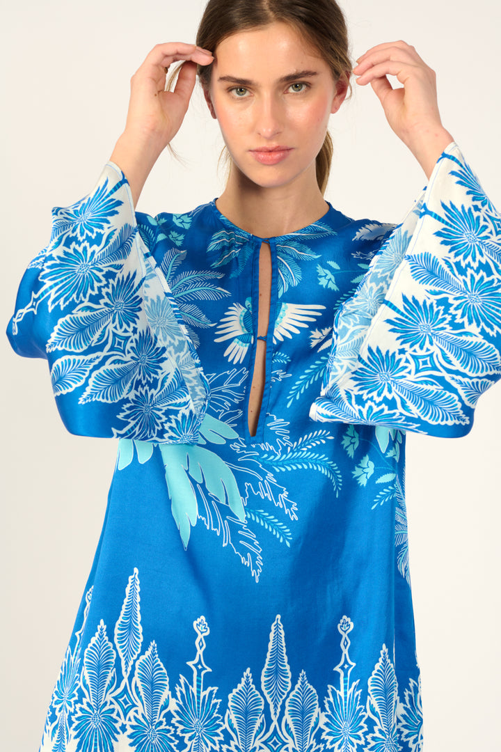 Mini Dress Gia - Blue Canopy - Poupette St Barth