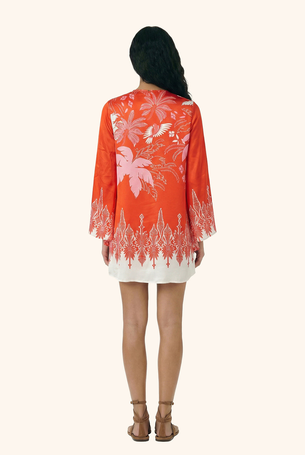 Mini Dress Gia - Coral Canopy - Poupette St Barth
