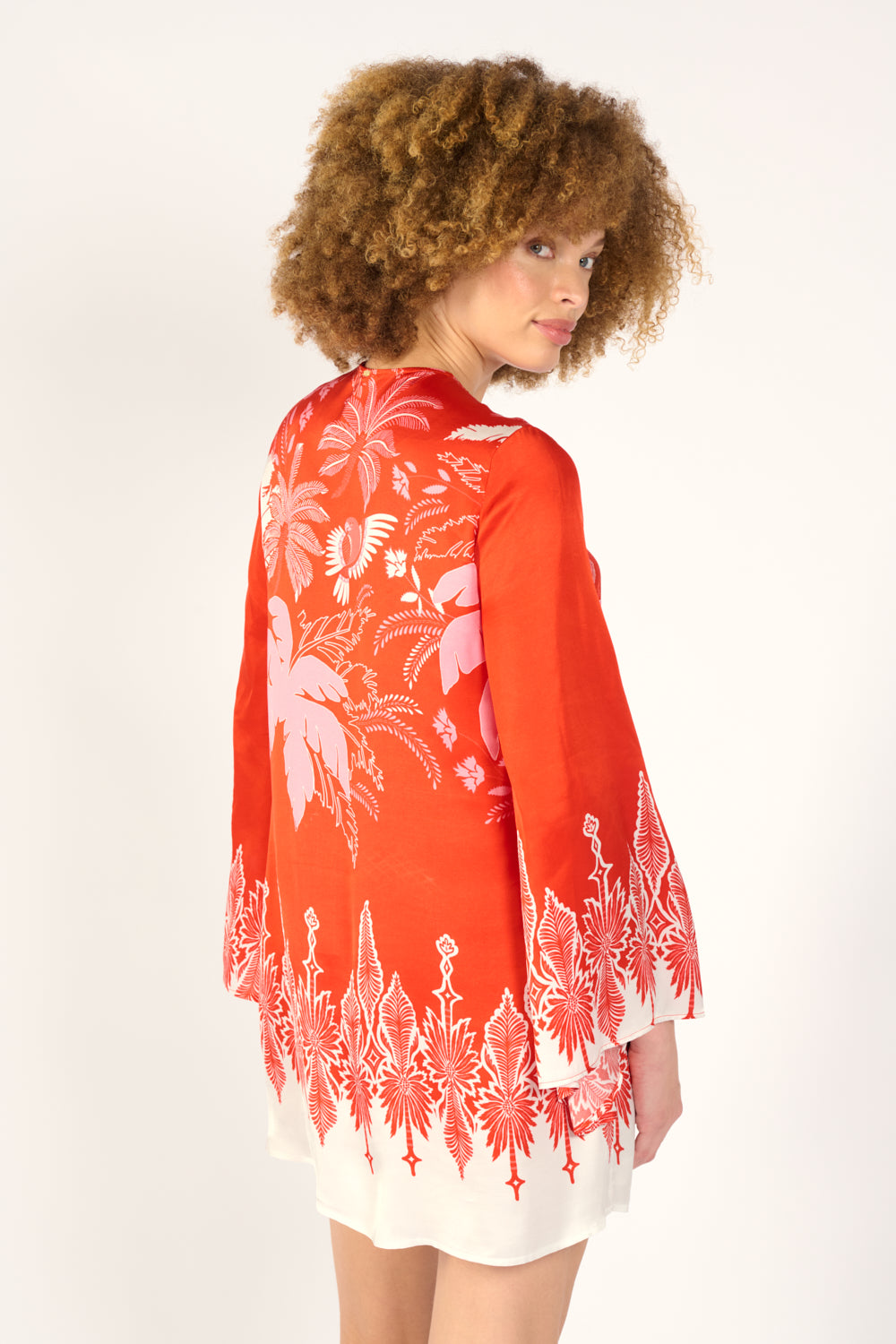 Mini Dress Gia - Coral Canopy - Poupette St Barth