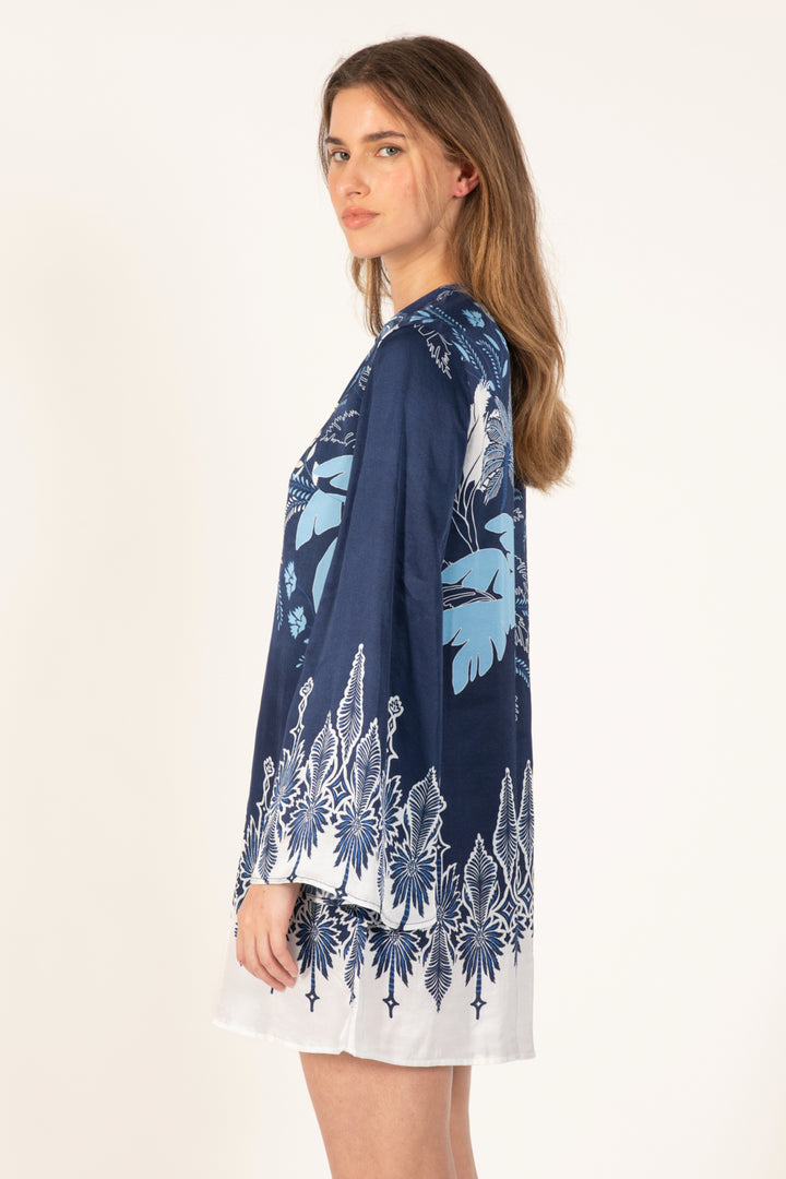 Mini Dress Gia - Navy Canopy - Poupette St Barth
