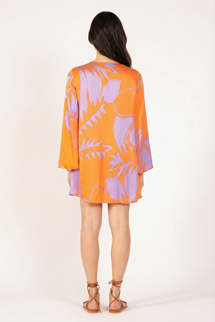 Mini Dress Gia - Orange Oasis - Poupette St Barth