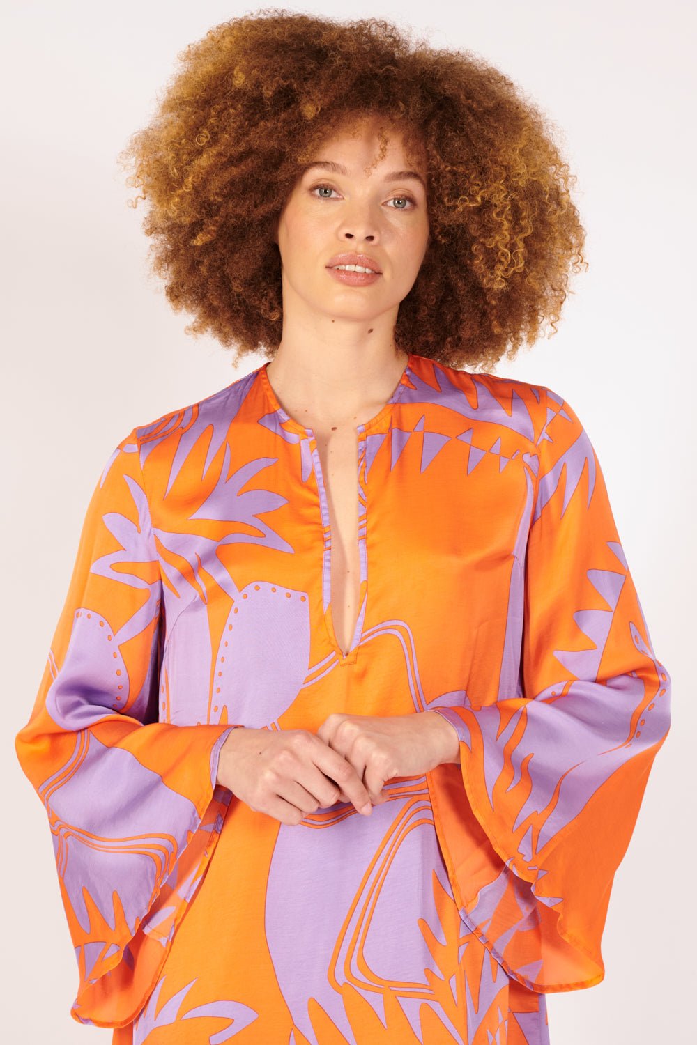 Mini Dress Gia - Orange Oasis - Poupette St Barth