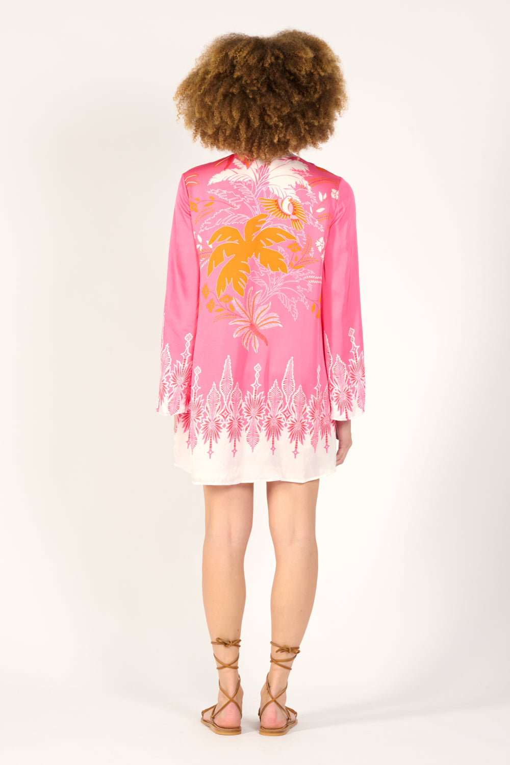 Mini Dress Gia - Pink Canopy - Poupette St Barth