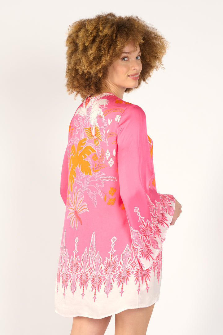 Mini Dress Gia - Pink Canopy - Poupette St Barth