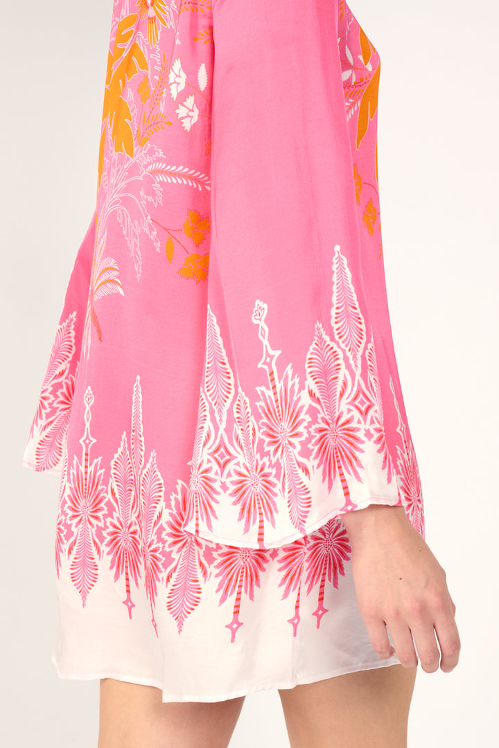 Mini Dress Gia - Pink Canopy - Poupette St Barth