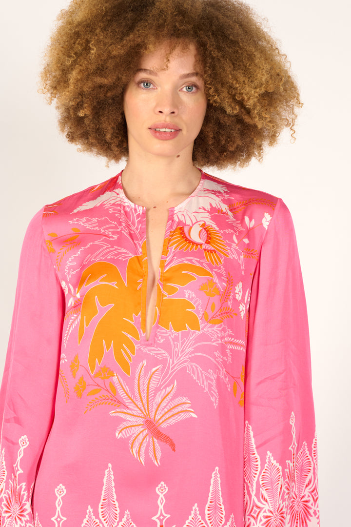 Mini Dress Gia - Pink Canopy - Poupette St Barth