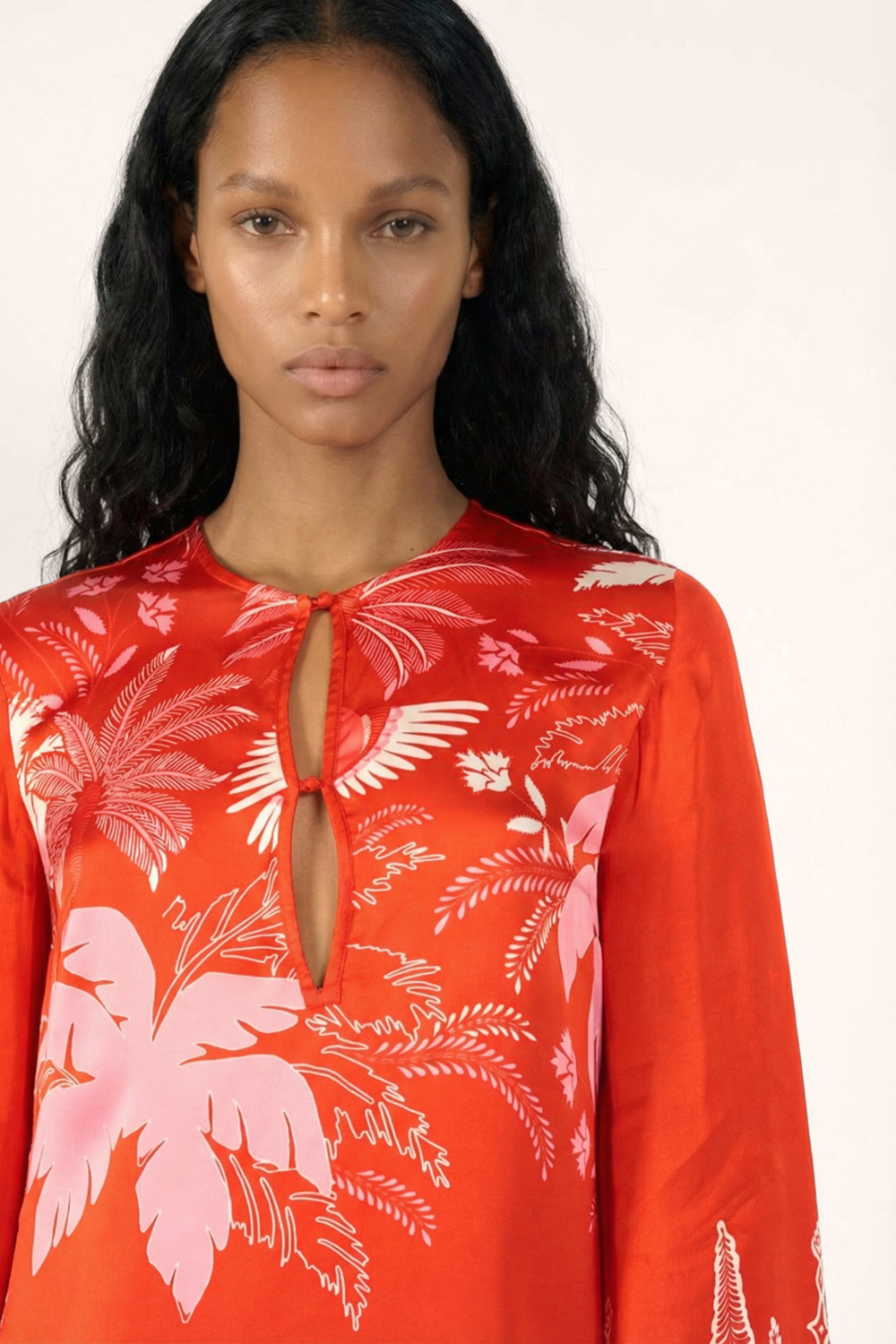 Mini Dress Gia - Coral Canopy - Poupette St Barth