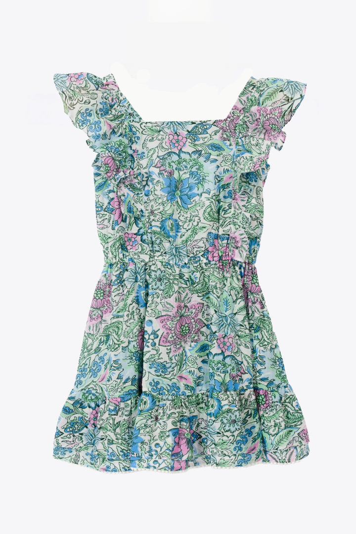 Mini Dress Kora for girls - Blue Nusa