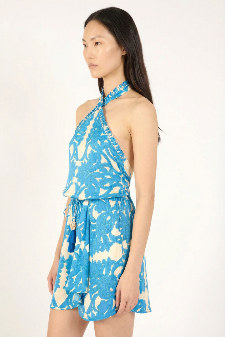 Mini Dress Manon - Blue Mantra - Poupette St Barth