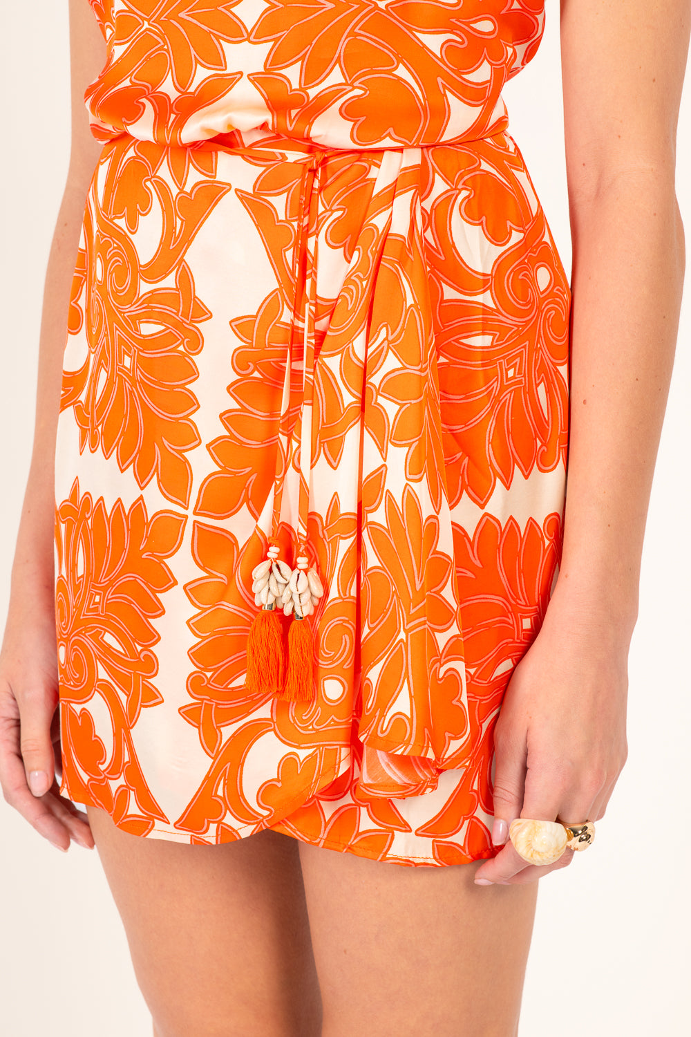 Mini Dress Manon - Orange Mantra - Poupette St Barth