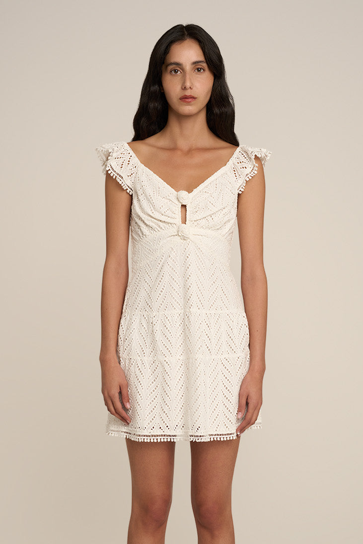 Robe Courte Morae - Natural White