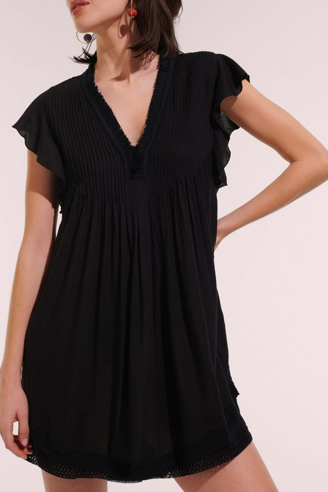 poupette st barth mini dress sasha Poupette St. Barth Navy Farfalla Sasha Dress