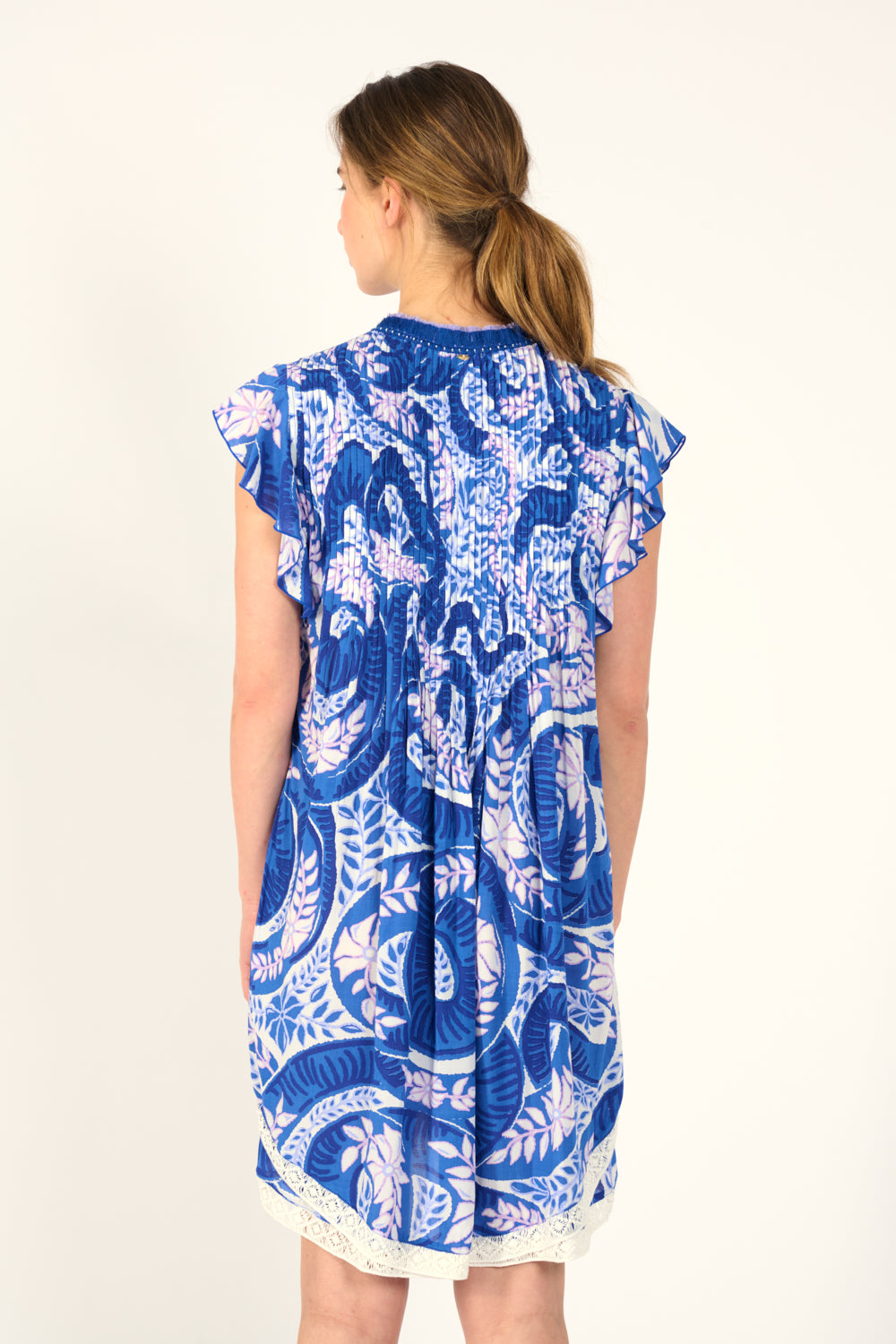 Mini Dress Sasha - Blue Holy Snake - Poupette St Barth