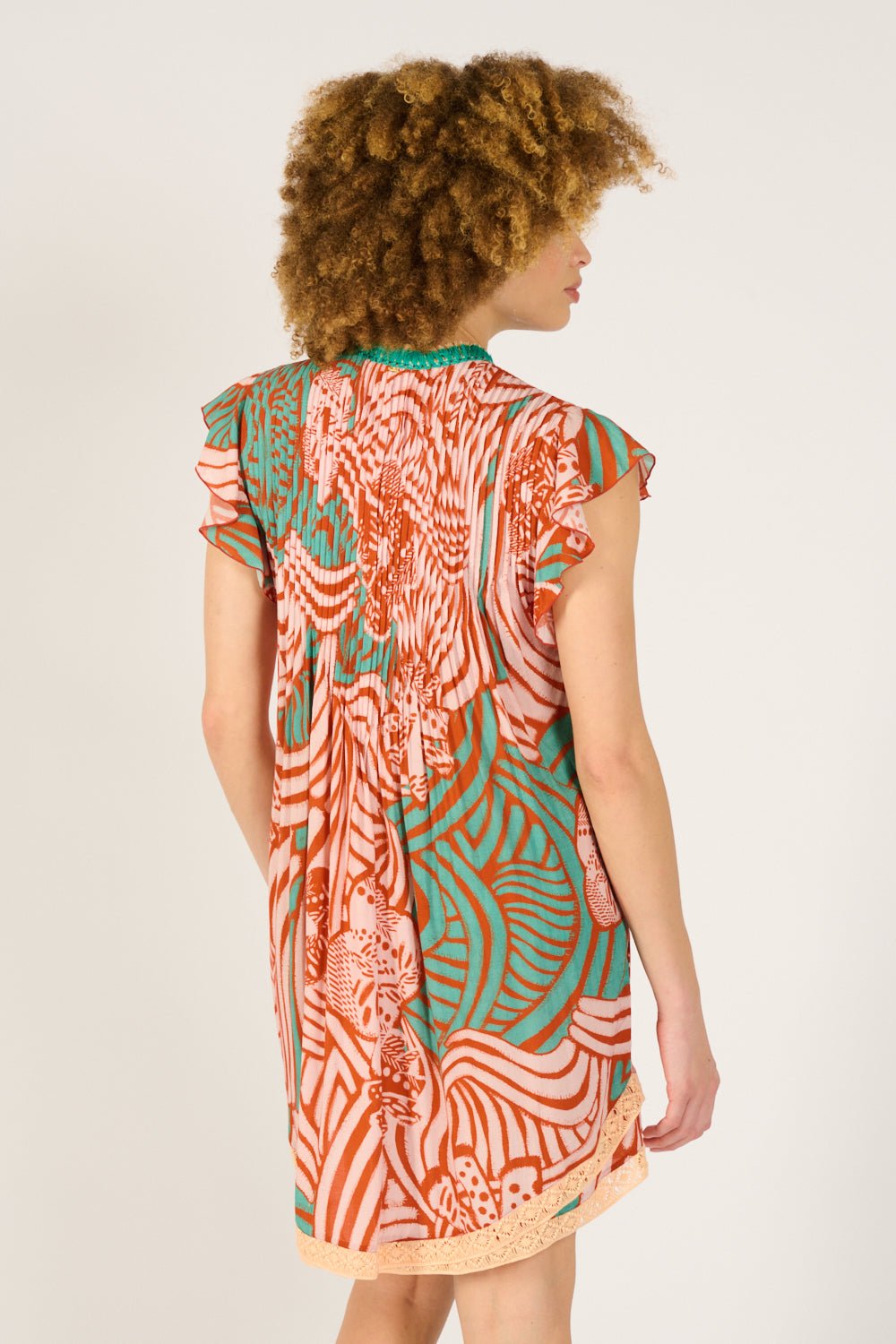 Mini Dress Sasha - Brick Japonism