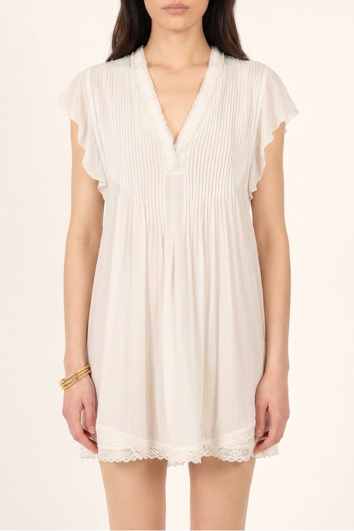 Robe Courte Sasha - Optic White