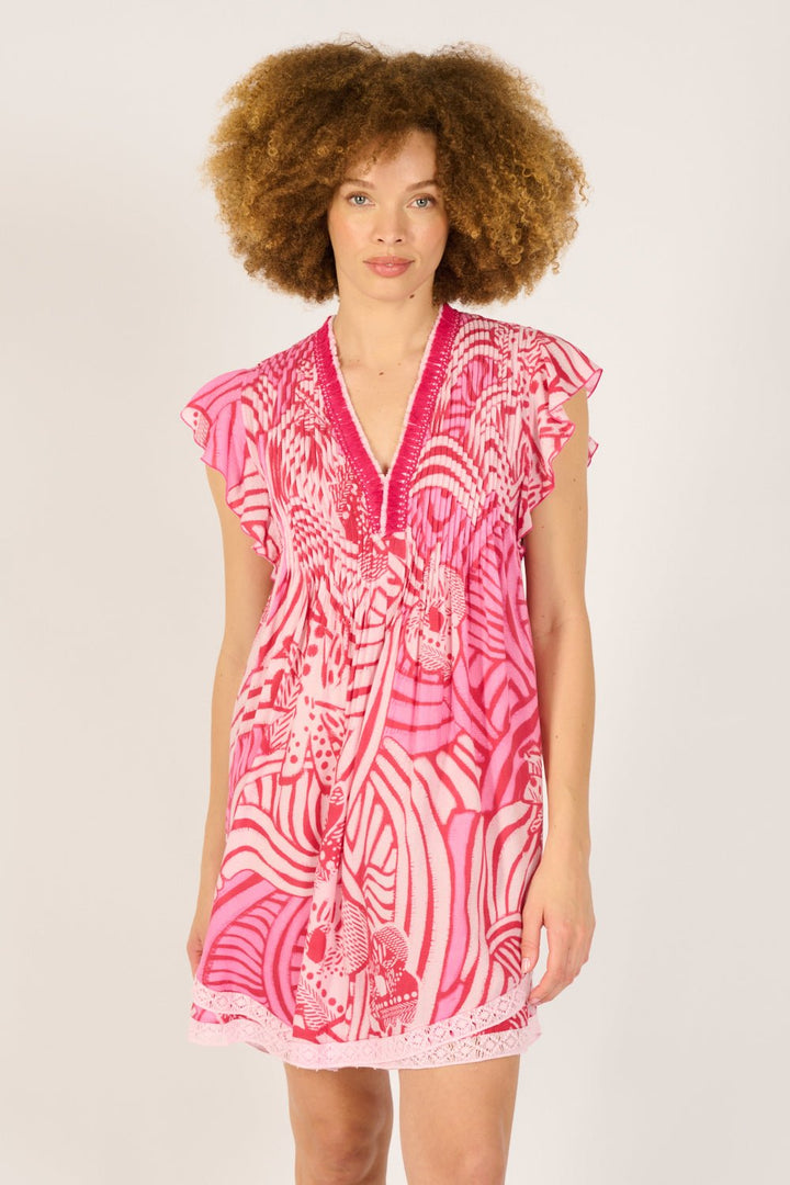 Robe Courte Sasha - Pink Japonism