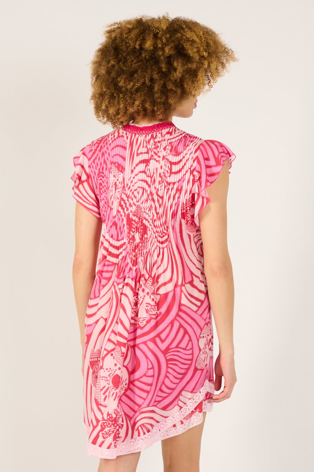 Robe Courte Sasha - Pink Japonism