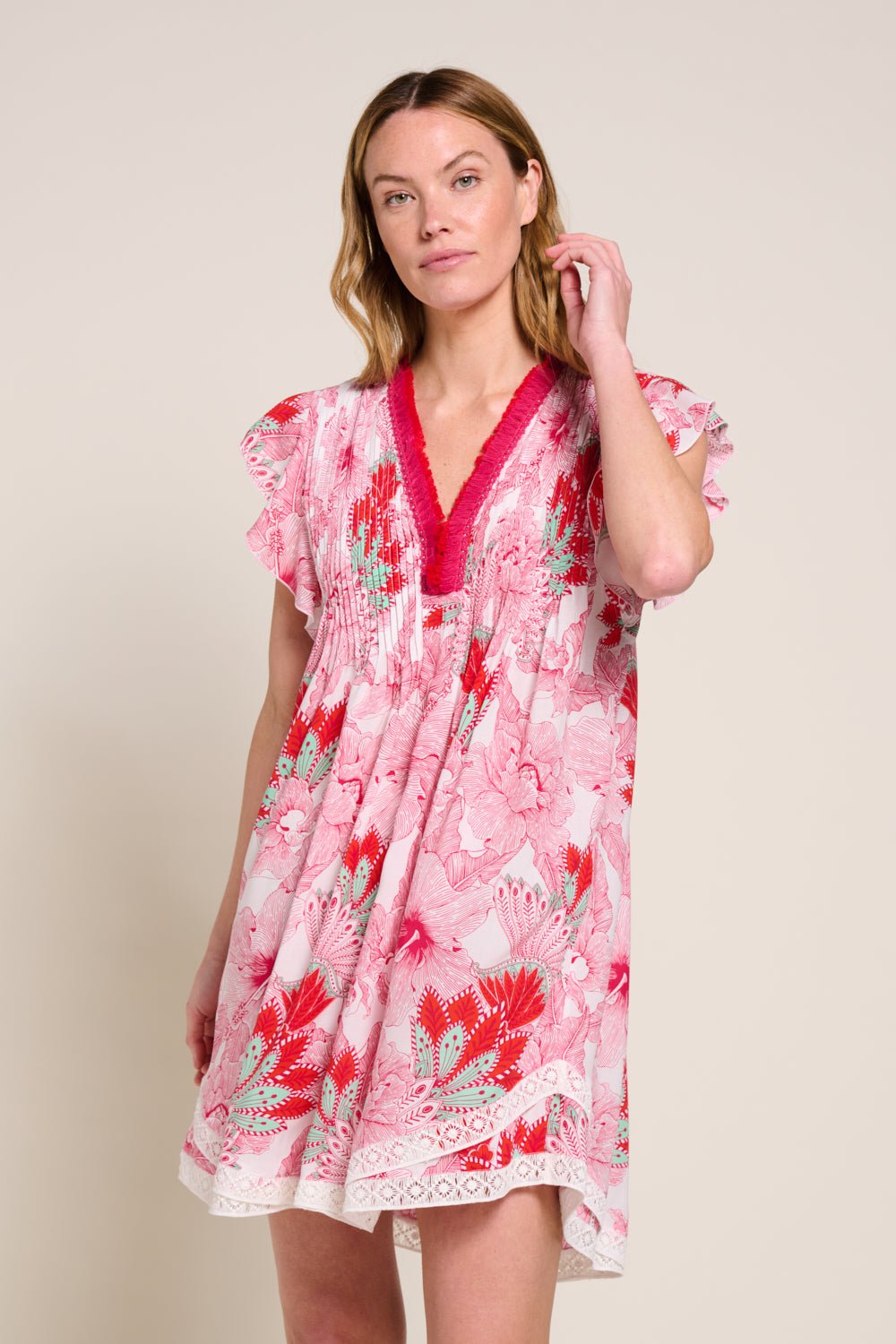 Mini Dress Sasha - Pink Padang