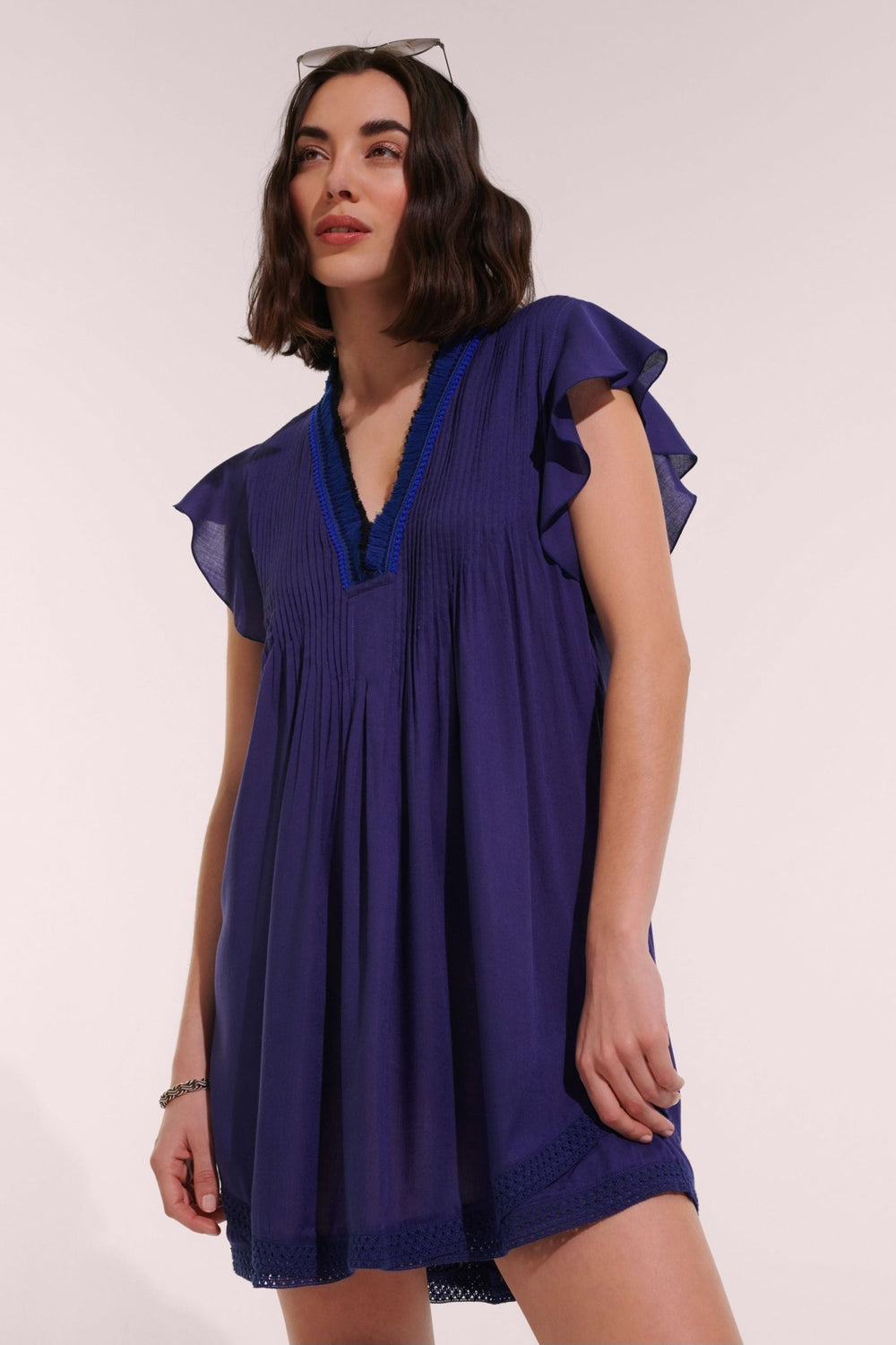 Mini Dress Sasha - Royal Blue - Poupette St Barth