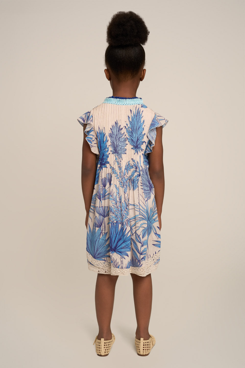 Robe Courte Sasha pour fille - Blue Preveli Beach