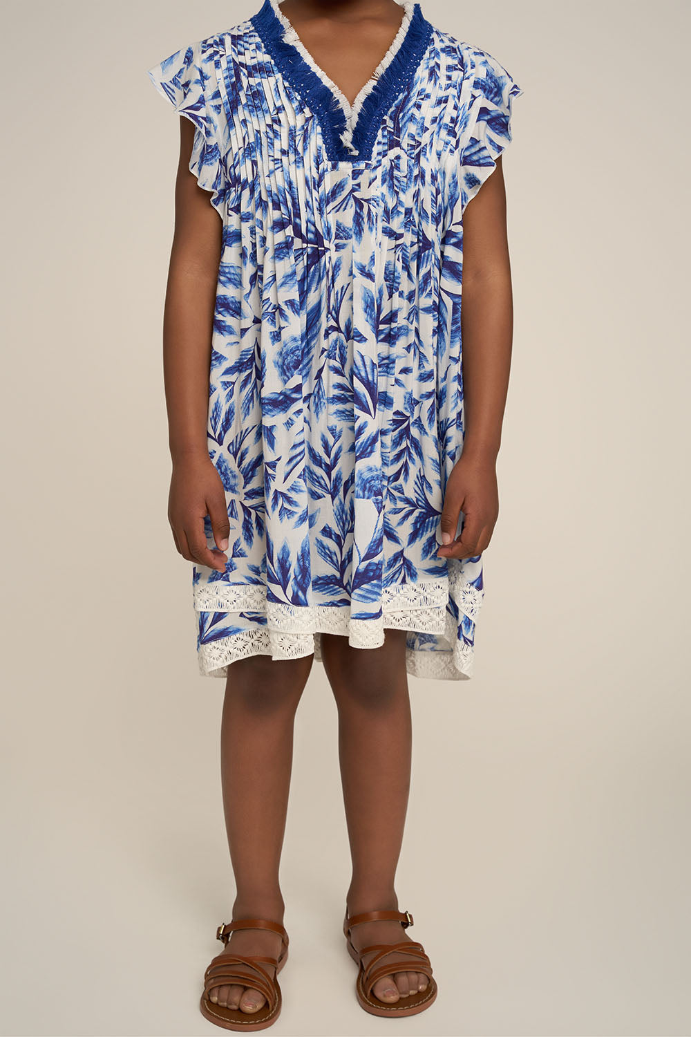 Robe Courte Sasha pour fille - Blue Sumi