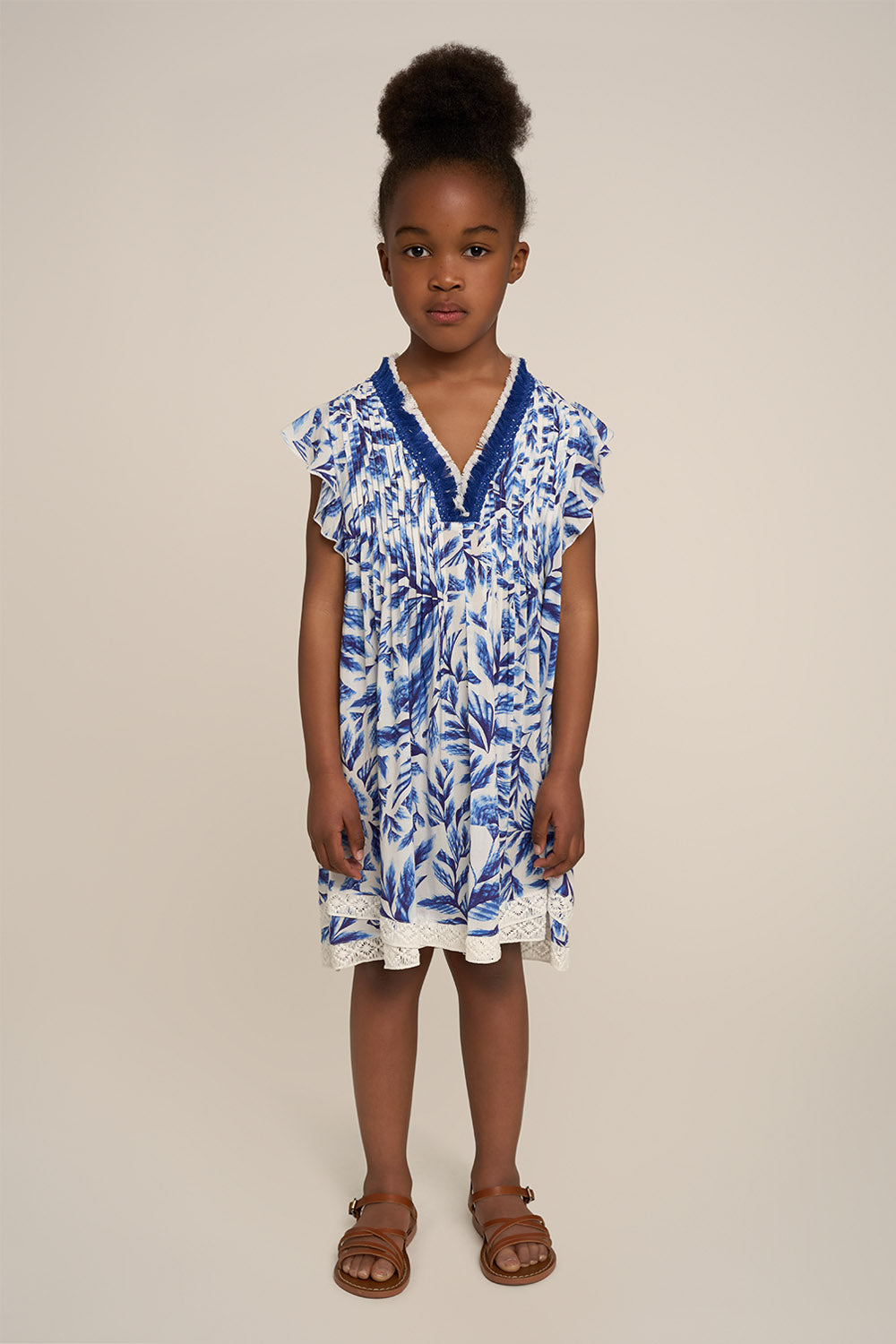 Robe Courte Sasha pour fille - Blue Sumi